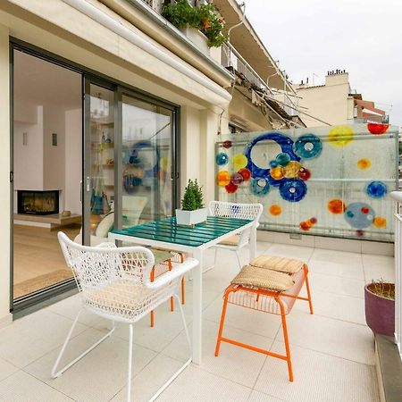 Stylish 3-Bedroom Apartment & Terrace Szaloniki Kültér fotó